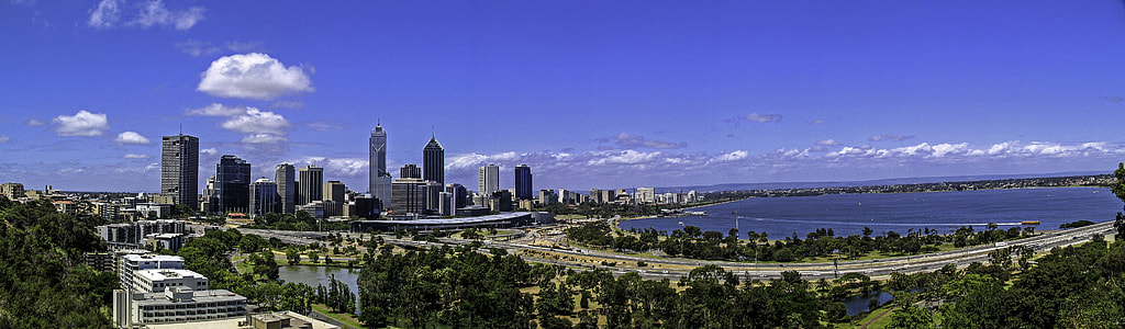 Panoramic Skyline View of Perth, Australia thumbnail