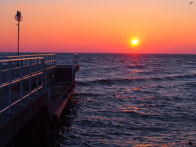 sunset above the water thumbnail