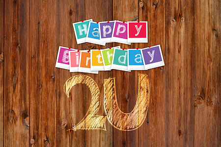 multicolored happy birthday 2u wall decor thumbnail