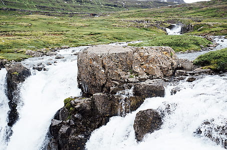 waterfalls and rock boulder thumbnail