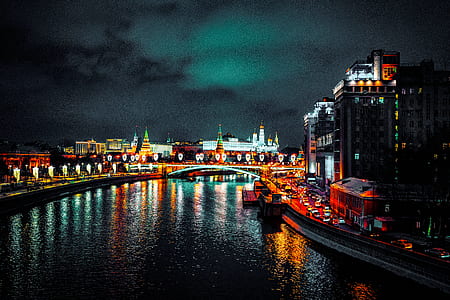 body of water in between buildings thumbnail
