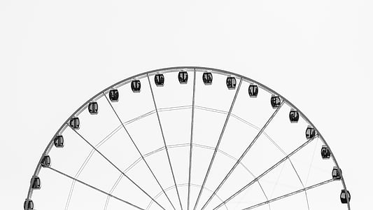 black Ferris wheel at daytime thumbnail