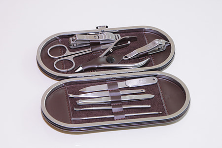 gray steel nail cleaning kit thumbnail