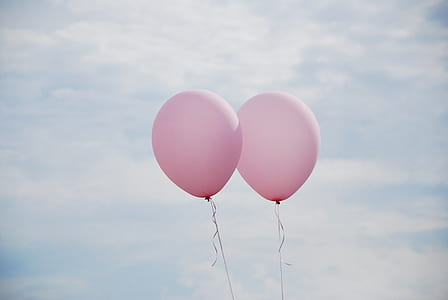 two pink balloons on focus photo thumbnail