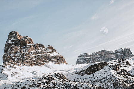 landscape photography of mountain coated with snow thumbnail