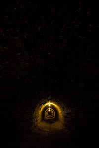 yellow lamp hanging on ceiling thumbnail