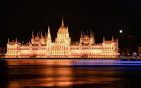 Illuminated Castle at Night thumbnail