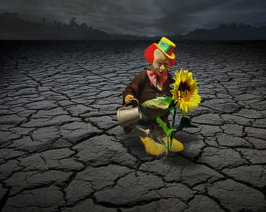 Clown toy water flower illustration thumbnail