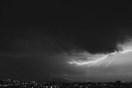grayscale photography lightning strike thumbnail