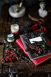 Books and Fresh Holly thumbnail
