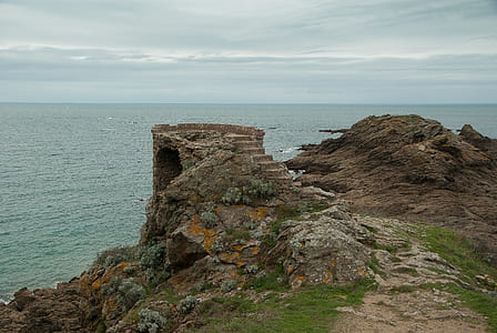 brown stair on shore thumbnail