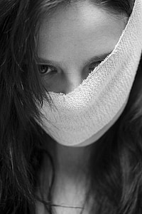 greycale photo of woman thumbnail