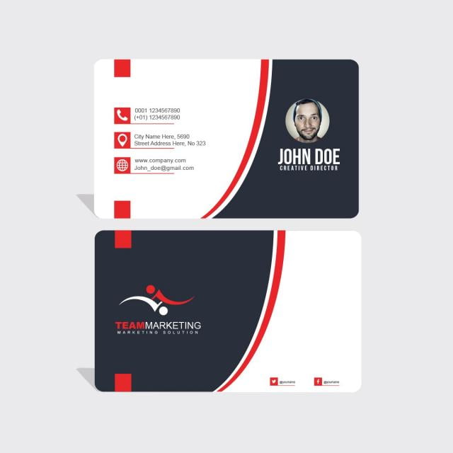 Black Business Card psd file