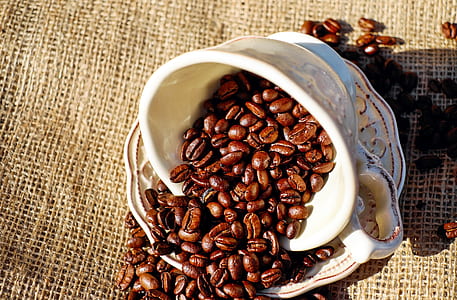caffeine, cup, mug, coffee beans thumbnail