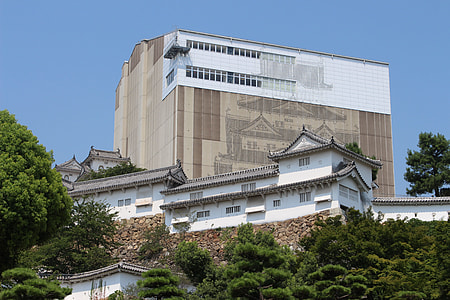 Himeji Castle, During The Construction thumbnail