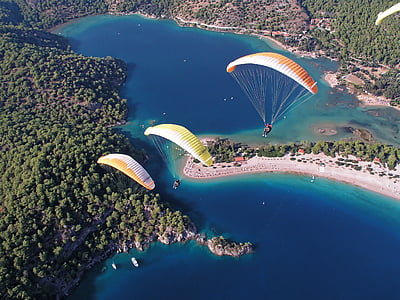 three people riding a parachute thumbnail