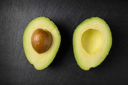 Overhead shot of fresh avocado fruit thumbnail
