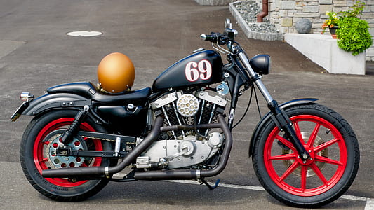 black cruiser motorcycle thumbnail