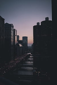 night, dark, city, urban thumbnail