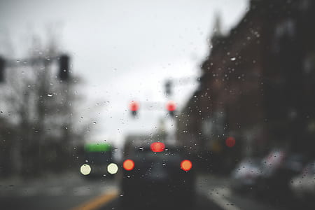 bokeh, rain, cars, street thumbnail