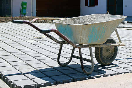 white and red wheelbarrow thumbnail