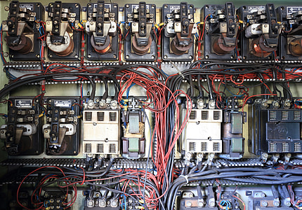 close up of black and white contactor lot thumbnail