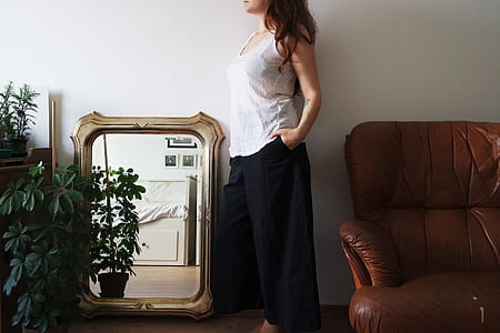 women's white tank top thumbnail
