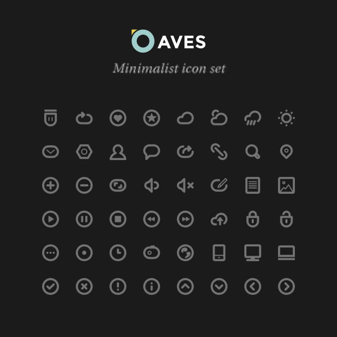 Aves Icon Set psd file