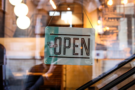 Open signage hanging on the store thumbnail