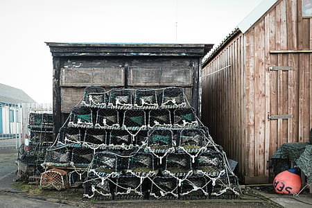 brown and black multi-tier chicken coop thumbnail