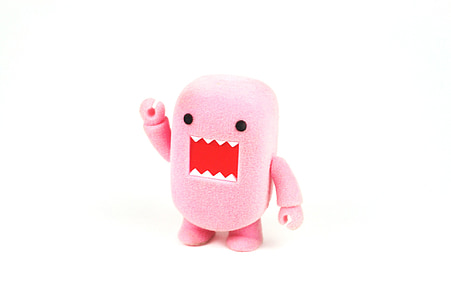 pink Domo plush toy thumbnail