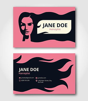 Hairstylist Business Card Template Svg Ai File Free Graphics