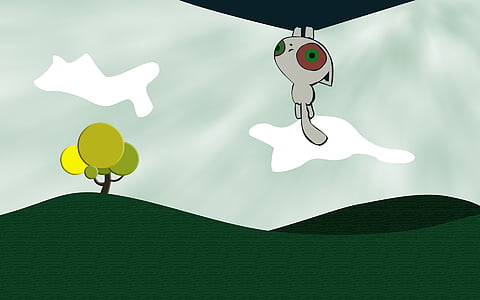 gray cat climbing wall painting thumbnail