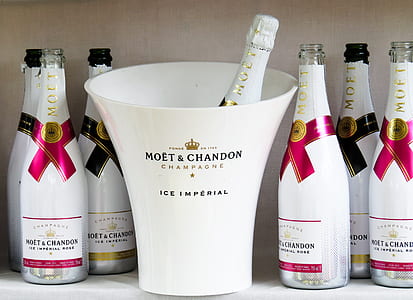 white Moet & Chandon champagne bottles thumbnail