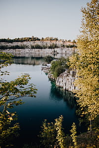Zakrzówek reservoir, the old limestone quarry flooded with water thumbnail