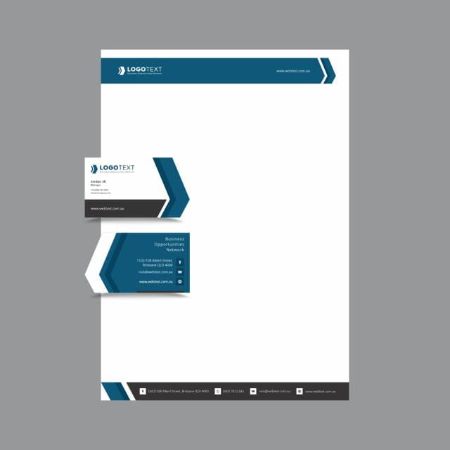Professional Business Card and letterhead Design layout fully editable vector graphics eps file