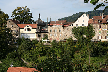Ancient city wall, upper town in Bregenz, Austria thumbnail