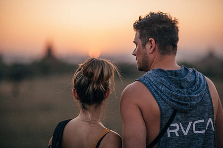 portrait, couple, back, people thumbnail
