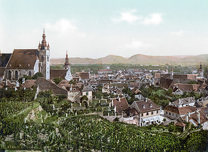 View of Krems in 1900 in Austria thumbnail