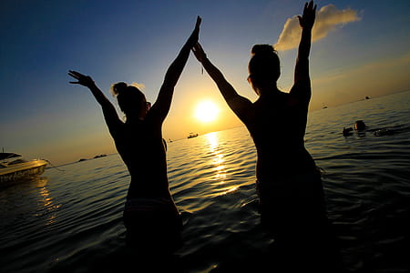 Ocean Sunset Swim Photo thumbnail