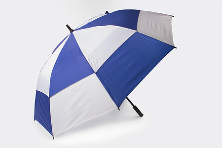 white and blue folding umbrella thumbnail
