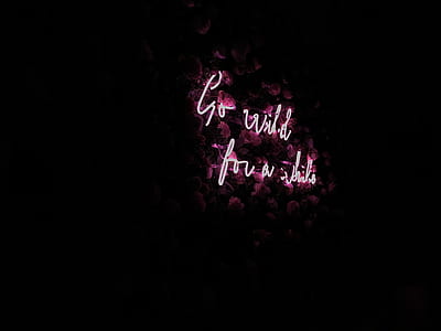 sign, wall, night, pink thumbnail