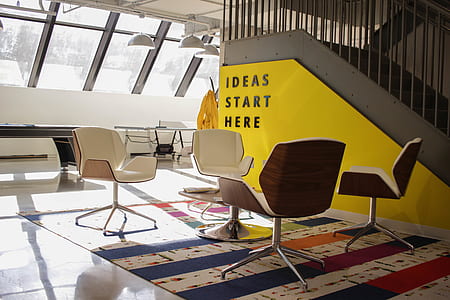 four white-and-brown chairs thumbnail
