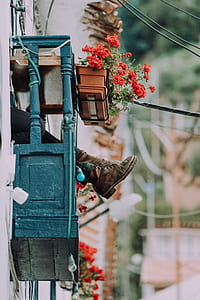 person's feet sticking outside the window thumbnail