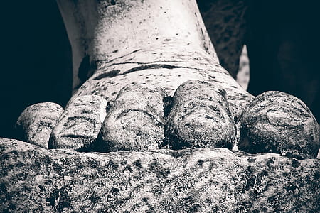 grayscale photo of person's foot thumbnail