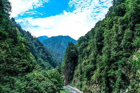 landscape, mountains, nature, sky thumbnail