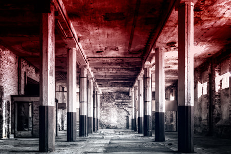 grayscale photography of empty building thumbnail