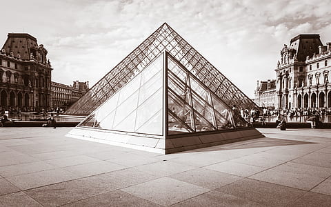 golden hour photography of Louvre, France thumbnail