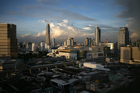 aerial photography of city buildings thumbnail