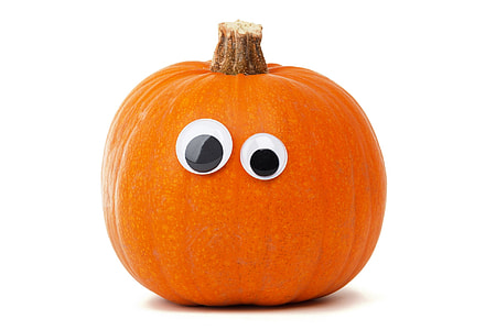 orange pumpkin with boggly eyes thumbnail